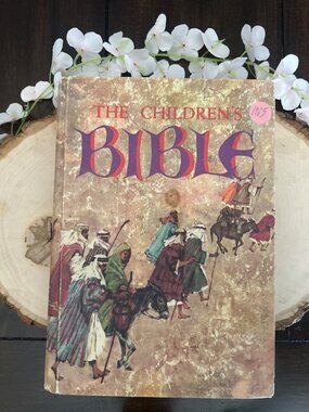 The Childrens Bible Hardcover 1965 Golden Press Illustrated Vintage Book